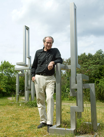 Edelstahl-Skulptur von Waldemar Nottbohm